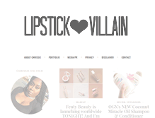 Tablet Screenshot of lipstickvillain.com